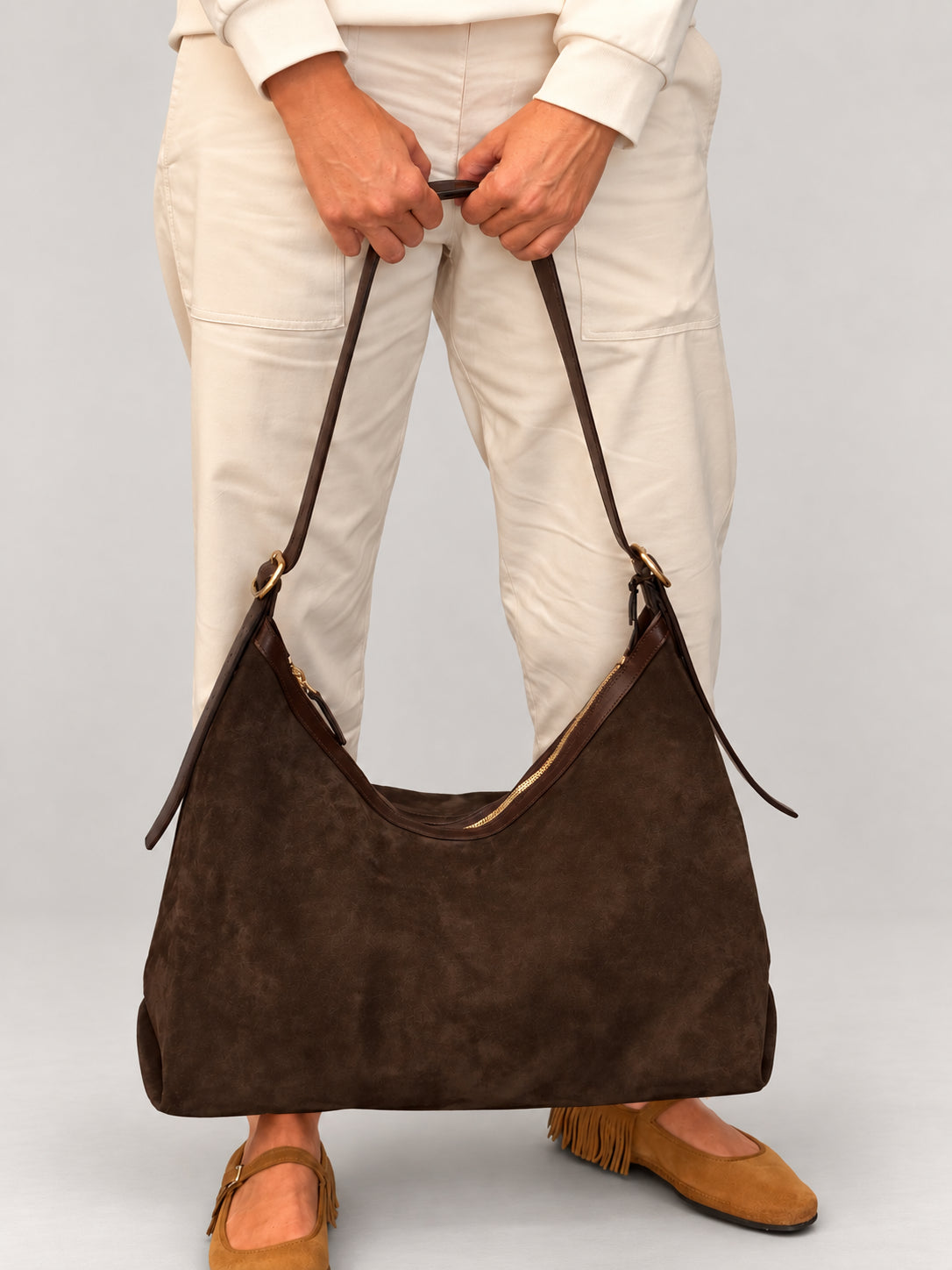 Massimo Palomba, Tote in Suede con Cerniera