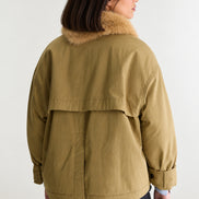 Bellrose, Trench Corto con pelliccia sintetica Hilma