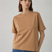 T-Shirt Girocollo In Cotone Manica Corta,  Ama  Soeur