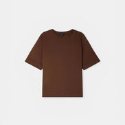 T-Shirt Girocollo In Cotone Manica Corta,  Ama  Soeur