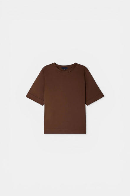 T-Shirt Girocollo In Cotone Manica Corta,  Ama  Soeur