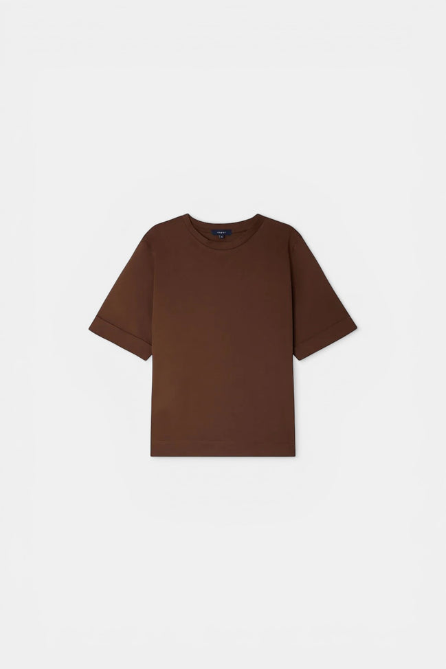 T-Shirt Girocollo In Cotone Manica Corta,  Ama  Soeur