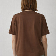 T-Shirt Girocollo In Cotone Manica Corta,  Ama  Soeur
