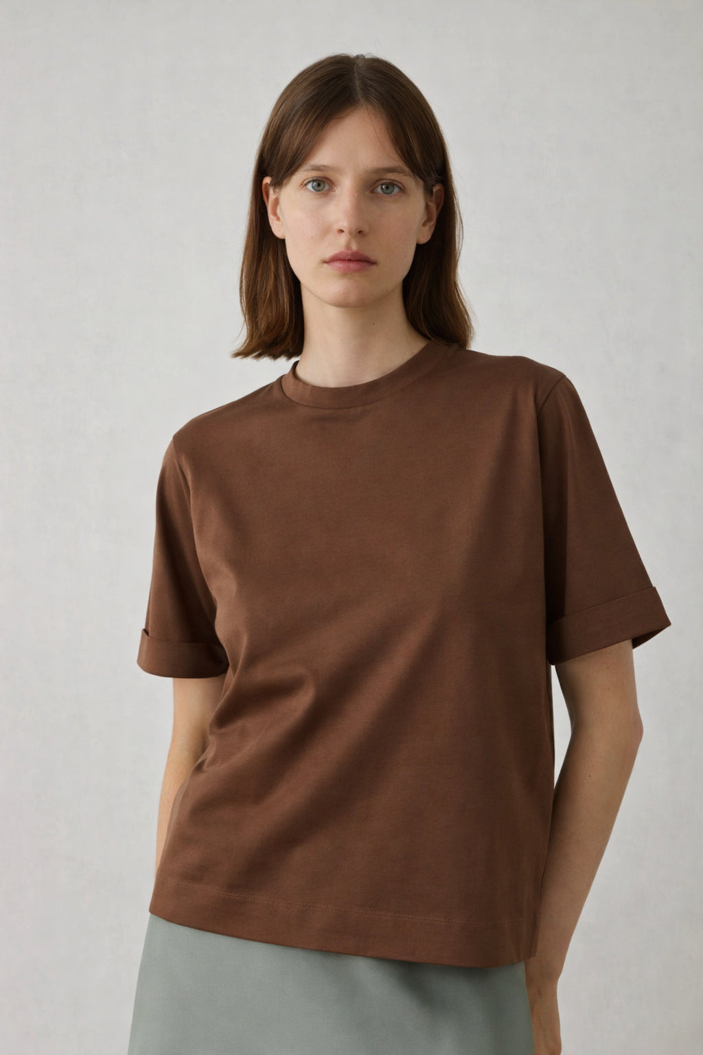 T-Shirt Girocollo In Cotone Manica Corta,  Ama  Soeur