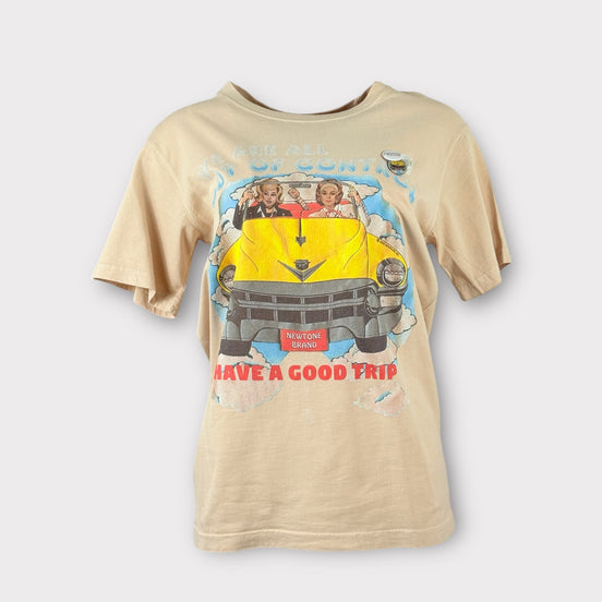 T-shirt Maniche Corte Stampa Vintage Macchina NewTone