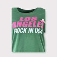 T-Shirt Maniche Corte Los Angeles Glitter Trucker NewTone