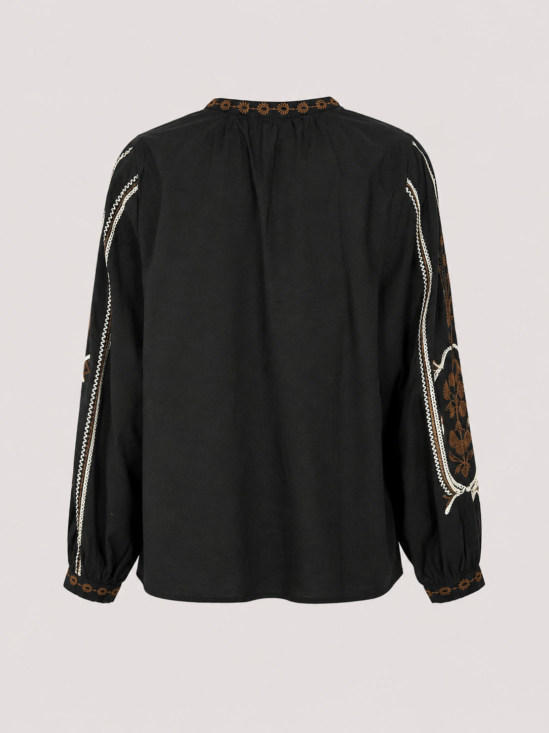 Stella Forest, Tunica in Cotone Nero Gwen