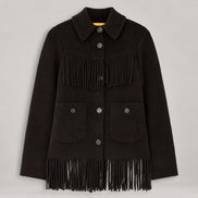 Guest in Residence, Giaccone in Cashmere con Frange Western