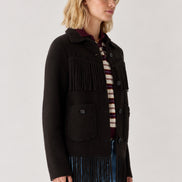 Guest in Residence, Giaccone in Cashmere con Frange Western