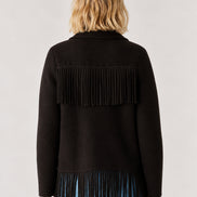 Guest in Residence, Giaccone in Cashmere con Frange Western