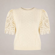 SEA New York, Maglia con Maniche in Pizzo Alina