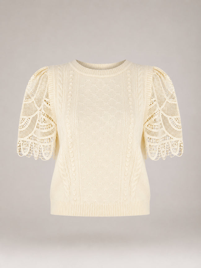 SEA New York, Maglia con Maniche in Pizzo Alina