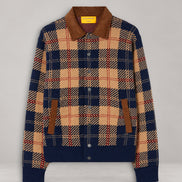 Guest In Residence, Bomber in Cashmere Tartan