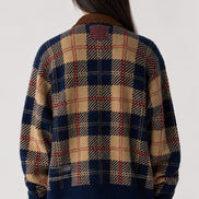 Guest In Residence, Bomber in Cashmere Tartan