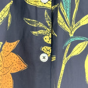 Minigonna Navy Floreale a Ruota con Bottoni Clement Antik Batik