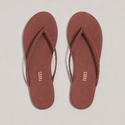 TKEES, Infradito con Cinturino Intrecciato in Suede Lily Braid
