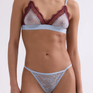 Love Stories, Set Bralette Love Lace & Slip Charlotte Light Blue
