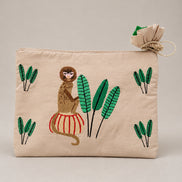 Nimo with Love, Pochette in Tessuto con Ricami Ortiga