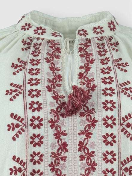 Caftano Burro con Ricami Bordeaux Maison Hotel