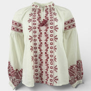 Caftano Burro con Ricami Bordeaux Maison Hotel