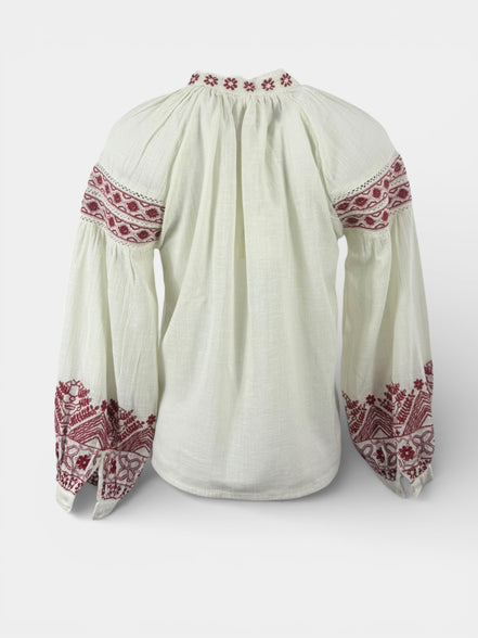 Caftano Burro con Ricami Bordeaux Maison Hotel