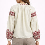 Caftano Burro con Ricami Bordeaux Maison Hotel