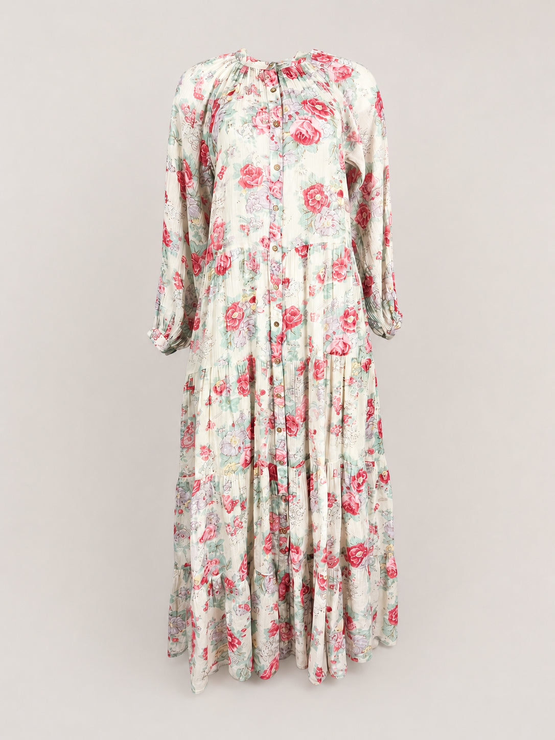 Maxi Dress in Cotone a Fiori Augustina Maison Hotel