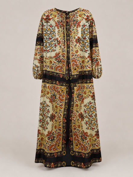 Abito Catfano Lungo Fantasia Floreale Marius Antik Batik