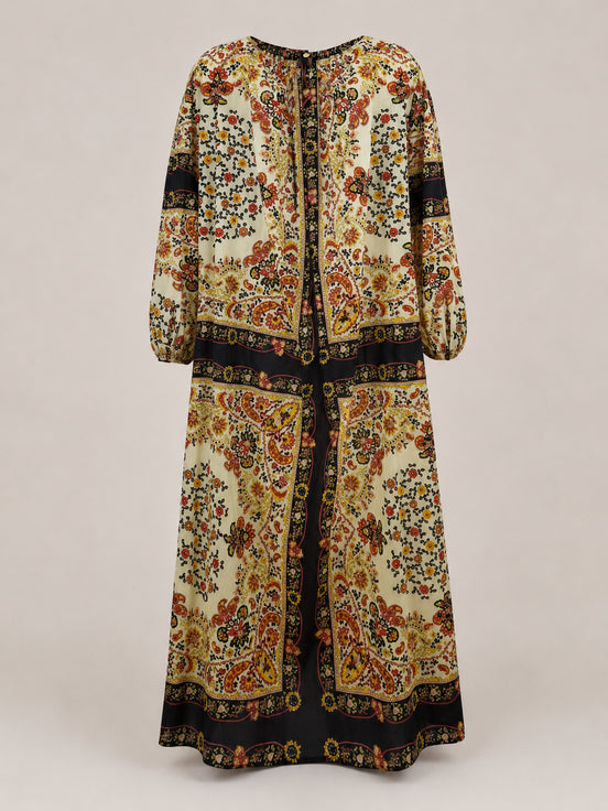 Abito Catfano Lungo Fantasia Floreale Marius Antik Batik
