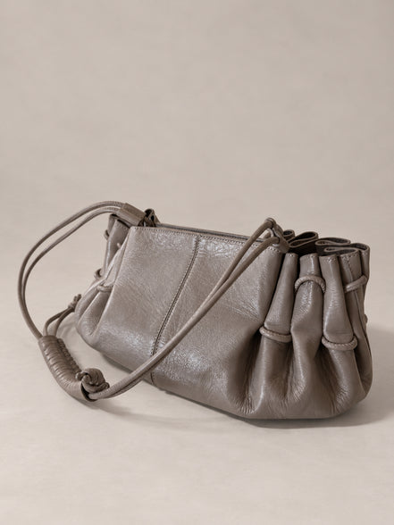 Hereu, Borsa a spalla in pelle lucida Arta