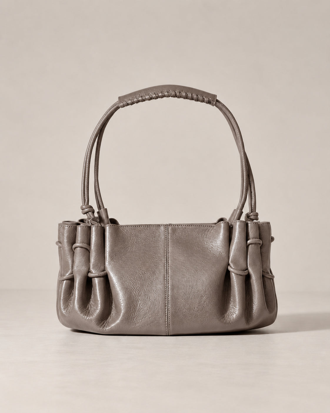 Hereu, Borsa a spalla in pelle lucida Arta