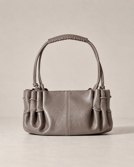 Hereu, Borsa a spalla in pelle lucida Arta