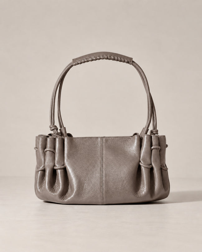 Hereu, Borsa a spalla in pelle lucida Arta