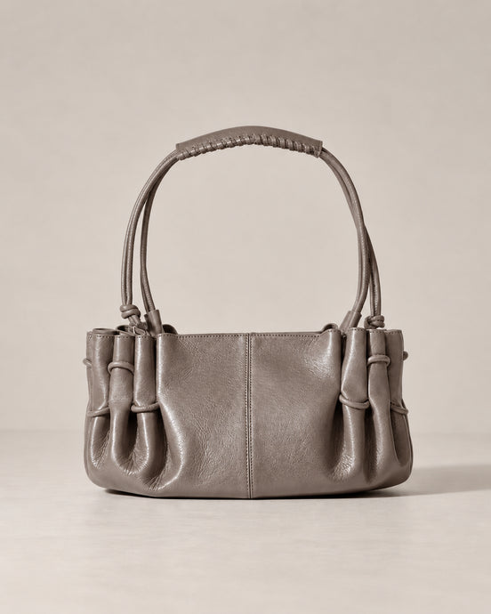 Hereu, Borsa a spalla in pelle lucida Arta