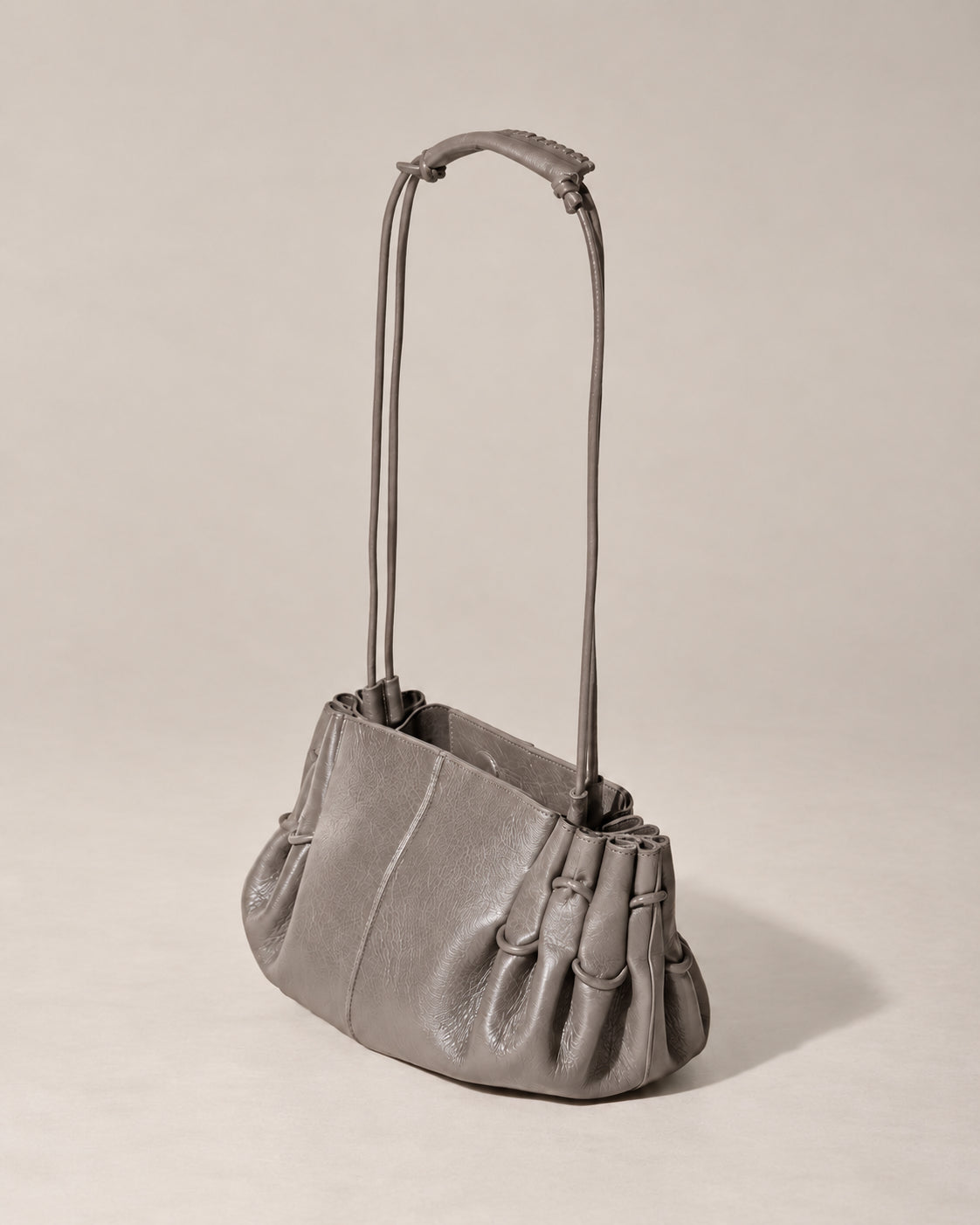 Hereu, Borsa a spalla in pelle lucida Arta