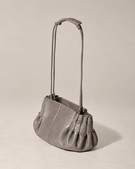 Hereu, Borsa a spalla in pelle lucida Arta