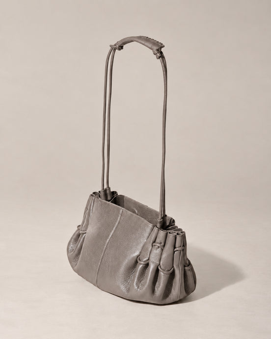 Hereu, Borsa a spalla in pelle lucida Arta