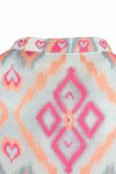 Caftano al Ginocchio Fantasia Ikat Nimo with Love