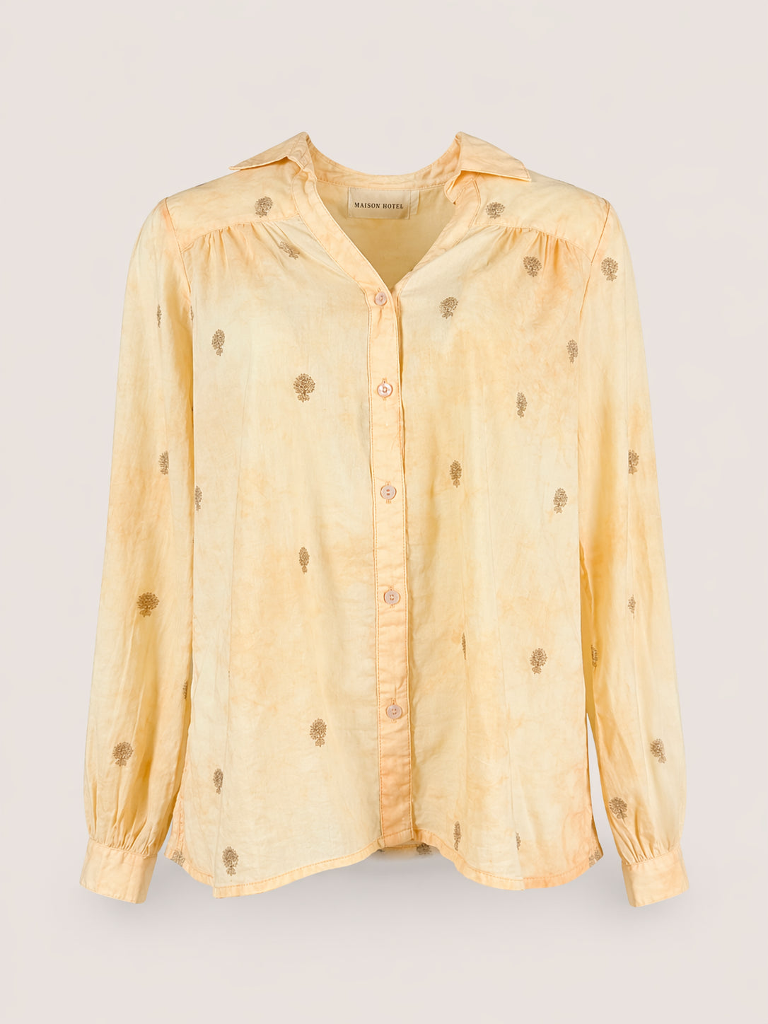 Camicia Tie-dye con Ricami Rani Maison Hotel