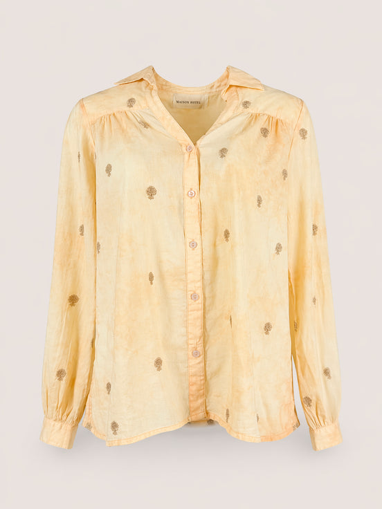 Camicia Tie-dye con Ricami Rani Maison Hotel