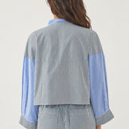 Antik Batik, Camicia Boxy Coreana a Righe Martin