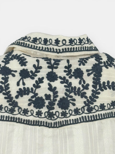 Camicia con Ricami sul Collo e Spalle Salinger Maison Hotel