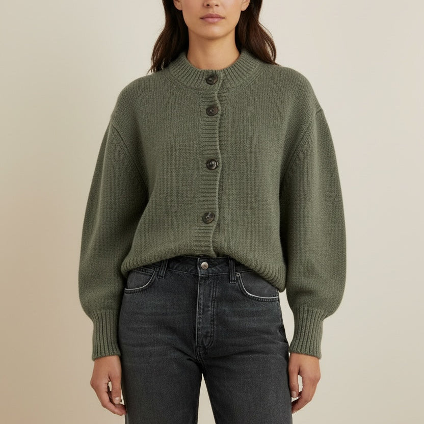 Cardigan Girocollo Maniche Baloon Lana Leonard Soeur