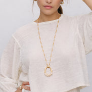 Collana con Ciondolo Avorio Diana Aurelie Bidermann