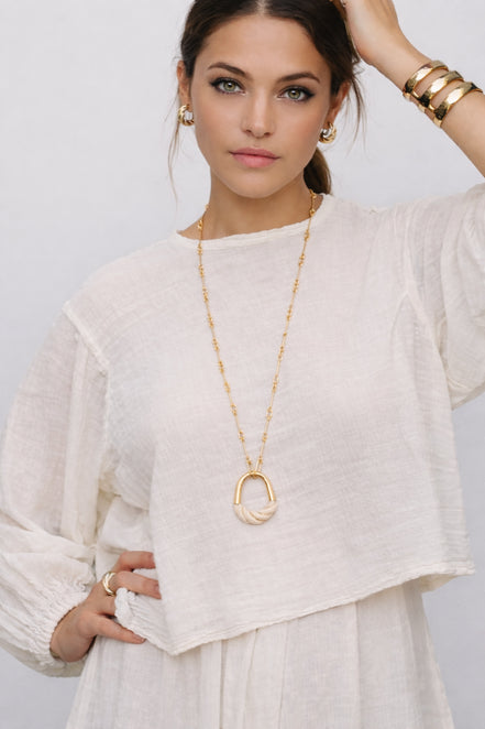 Collana con Ciondolo Avorio Diana Aurelie Bidermann