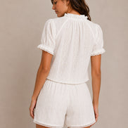 Delfina, Shorts in Pizzo Sangallo