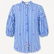 Camicia Coreana Bastoncino con Ricami Nimo with Love