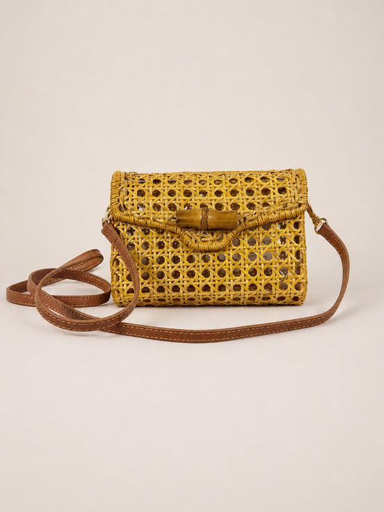 Serpui, Clutch in Vimini Traforato Lina