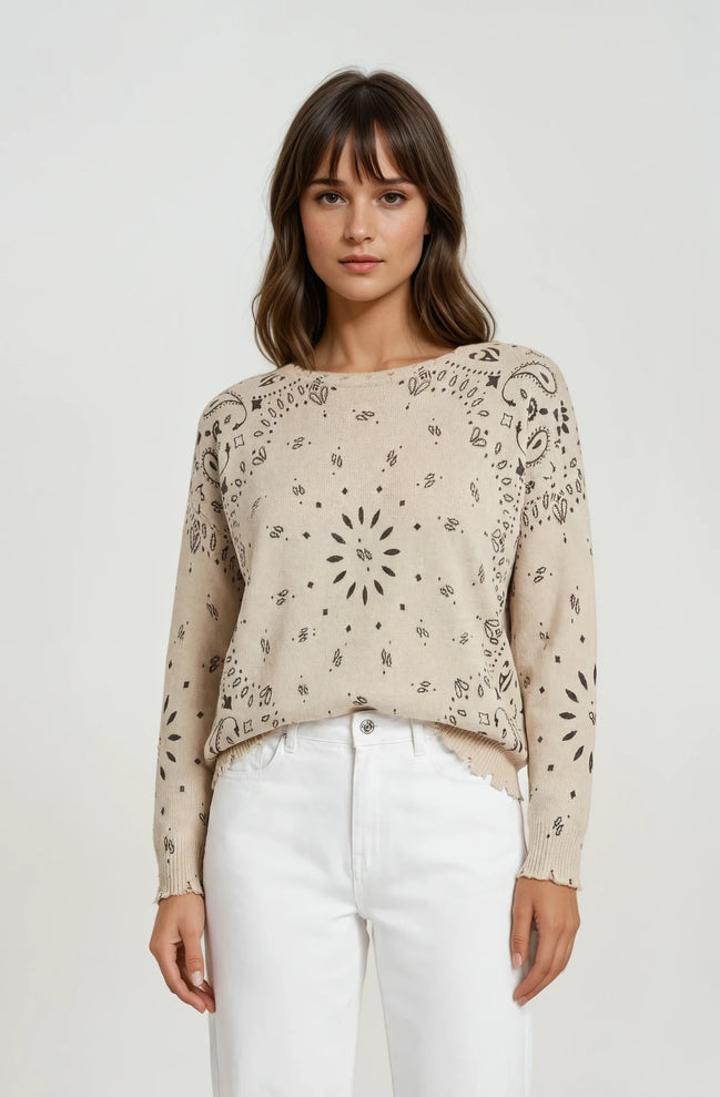 Maglia Cashmere Bandana Kujten