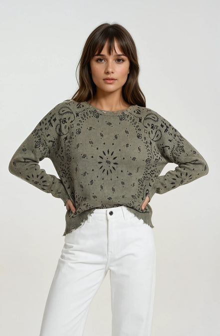 Maglia Cashmere Bandana Kujten